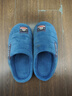 大嘴猴（paul frank）棉拖鞋男士秋冬季室内家居拖鞋毛绒保暖厚底棉鞋男款深蓝280PF607 实拍图