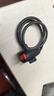 山地自行车锁防盗密码钢丝锁加粗固定钥匙锁抗剪单车装备配件折叠 钥匙锁-85cm-带锁架（简装） 实拍图