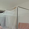 艾薇 蚊帐家用老式帐纱蚊帐三开门 蚊帐架1.5x2米 白影月荷【带支架】 实拍图