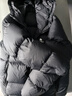 骆驼羽绒服防泼水鸭绒男女加厚户外防寒冬季面包服 黑色 男女同款,7674B S 实拍图