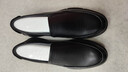 奥康（Aokang）官方春秋季流行商务休闲皮鞋男士舒适百搭一脚蹬鞋子男黑43码 实拍图