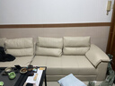 梦尚佳【居然之家】真皮沙发小户型客厅沙发家用直排办公室沙发整装家具 【国补】3.2米大四人位 旗舰版-进口加厚生态真皮【紫罗兰+普通海绵】 实拍图