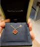 梵克雅宝（Van Cleef & Arpels）项链女款 四叶草项链Alhambra系列女士项链 送礼物【双11抢先购】 小号 红玉髓 VCARN59M00 9.5MM 保卡信息-随机年份 实拍图