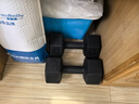 华亚（HUAYA） 哑铃环保包胶六角手铃男士家用健身器材 10KG 一对（5KG*2只） 实拍图
