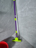 妙洁胶棉拖把27cm杆长120共2头滚轮式懒人家用一拖净免手洗海绵吸水 实拍图