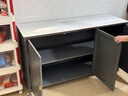 四方食事厨房置物架岩板橱柜落地多层多功能餐边柜收纳家用微波炉储物柜子 全钢柜门|灰3层140长45宽 晒单实拍图