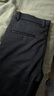 罗蒙（ROMON）加绒休闲裤子男秋冬季保暖商务潮流厚西裤弹力百搭通勤 黑34 实拍图