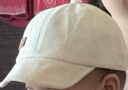 爱宝适婴儿帽子春秋款新生儿遮阳帽宝宝棒球帽儿童鸭舌帽 米色 S766 实拍图