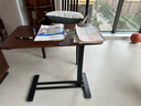 乐歌实木床边桌升降床上电脑桌可移动适宜家用茶几T04黑胡桃木色 实拍图