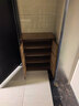安尔雅新中式鞋柜门口简易鞋架家用收纳透气大容量多层玄关柜 双门款 实拍图