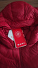 坦博尔轻薄羽绒服女短款宽松脱卸帽秋保暖女士外套TD236256 戎美红 185  实拍图