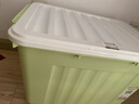SPACEXPERT 衣物收纳箱特大号塑料整理箱车载储物箱80L绿色 1个装 带轮 实拍图