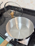 三四钢雪平锅内层316L不锈钢22cm奶锅汤锅带蒸笼食品级无涂层煮面38123 实拍图