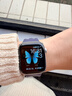 Apple/苹果 【新年礼】Watch S11 智能手表GPS款42毫米银色铝金属表壳雾紫色运动型表带S/M 实拍图