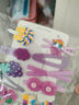 儿童网红卡通发夹韩国公主头饰女童小女孩碎发BB发卡可爱宝宝发饰 TS122-07紫色蝴蝶发夹14件套 实拍图
