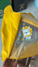 长袖罩衣口水巾宝宝吃饭罩衣围兜防水防脏饭兜反穿衣 狮子黄色 100(建议1-2岁) 实拍图