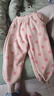 嘟嘟家【柔软厚实】儿童裤子秋冬款加绒宝宝冬装婴儿保暖裤女童男童棉裤 米色粉兔 130 实拍图