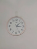 康巴丝（Compas）挂钟客厅静音简约客厅石英钟表挂墙时钟 c2855 金色 26cm直径 实拍图