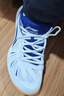 李宁乒乓球鞋男女款国家队训练款运动鞋透气防滑旋风升级白蓝40 实拍图