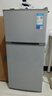 美的（Midea）112L两门小冰箱灰色双温小冰箱迷你家用宿舍租房灵活摆放节能低音深冷速冻 BCD-112CM 实拍图