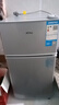 日普（RIPU）小冰箱迷你小型双门家用一级能效宿舍出租房办公室节能省电冷藏冷冻电冰箱 【一级能效】58升银色【3天不到1度电】 实拍图