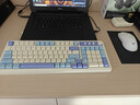 狼蛛（AULA）S99无线蓝牙有线三模键盘机械手感 游戏电竞专用 99键 RGB背光拼色静音键盘鼠标套装mac电脑键盘 S99烟雨蓝【三模/RGB】+RGB无线鼠标 实拍图