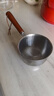 热油小锅泼油锅加厚不锈钢木柄防烫带刻度双倒流口不挂油无涂层 【木柄】爆款300ml 实拍图