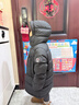 保姆鹅  【风墙】儿童羽绒服宝宝中长款护脸加厚外套保暖童装[NG2664] 炭黑 130 实拍图