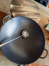 韦大锤双耳大炒锅老式家用铁锅圆尖底炒菜锅厨师边锅餐馆锅不粘马勺 45cm双耳铁锅+木盖+勺+铲+刷 45cm 实拍图