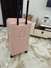 纯奢（CHEYSIR）五轮超大容量行李箱万向轮PC拉杆箱男女学生旅行箱密码箱包皮箱子 旗舰款-樱花粉·杯架+USB双充电口 28英寸 -抗菌内里【创新5轮-中长出差/旅游】 实拍图