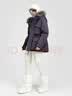 高梵【于文文同款】黑金鹅绒服雪壳5.0极寒毛领冬季羽绒服 紫金7号 XL 实拍图
