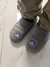 大嘴猴（paul frank）棉拖鞋男士秋冬季室内家居拖鞋毛绒保暖厚底棉鞋男款深灰290PF607 实拍图