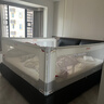 丸丫K2婴儿床围栏宝宝防摔防护栏床边防掉档板免打孔简灰1.8+2+2三面 实拍图
