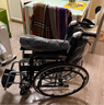 京巧铝合金轮椅老人专用出行便携式轮椅小型轻便折叠旅行代步车可自推 实拍图