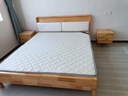 起凤广东佛山家具床实木床橡胶木现代北欧双人床主卧原木床简约风木床 原木色软包款+10cm乳胶棕垫+柜*2 1800mm*2000mm  框架结构 实拍图