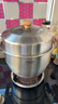 爱仕达（ASD）蒸锅304不锈钢双层家用蒸煮炖汤锅 30CM加高多层蒸笼·原木系列G2 实拍图