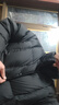 太平鸟男装羽绒服【余三火同款】轻暖连帽短款冬宽松面包服 黑色 L  实拍图