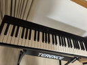 特伦斯折叠钢琴88键便携式电钢琴成人儿童电子琴重力度键盘V30pro钢琴 炫酷黑+专用琴包+Z型琴架 实拍图