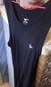 七匹狼背心男士100%纯棉修身弹力百搭打底汗衫男跨栏男背心 黑色XXXL 实拍图