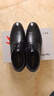 红蜻蜓真皮秋冬男士高级感正装皮鞋德比鞋婚鞋内增高鞋 WTA7376 黑色39 实拍图