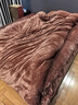 京东京造加厚兔毛绒感四件套 A类双面绒牛奶绒床单被套枕套保暖秋冬季双人床品 栗子棕1.8m床 实拍图