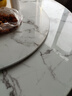 琛舍 餐桌 大理石餐桌椅组合现代简约轻奢圆形餐桌家用带转盘吃饭圆桌 1.3米一桌六椅【带大理石转盘】 （颜色留言） 实拍图