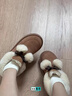 UGG秋季女士时尚舒适平底圆头蝴蝶结翻折鞋口懒人毛毛鞋 1153517 CHE | 栗色 36 实拍图