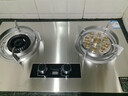 樱花燃气灶双灶家用天然气液化气灶具嵌入式猛火灶台式煤气灶大火力 8.5kw不锈钢大面板鸳鸯定时 液化气 实拍图