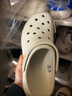 卡骆驰（crocs）经典泡芙Clog男女一脚蹬懒人沙滩鞋 CR207521-2Y2 37 晒单实拍图