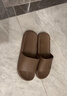 京东京造【抗菌皮纹拖】eva软弹拖鞋居家室内防臭浴室凉拖 深棕色 40-41 实拍图