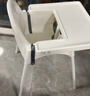 宜家（IKEA）ANTILOP安迪洛高脚椅宝宝餐椅婴儿餐椅儿童椅学坐椅多功能椅子 白色含托盘 实拍图