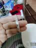 中国黄金（CHINA GOLD）猫眼银手镯足银拉丝猫眼手镯送老婆女朋友生日礼物对象 约21g【56圈口单猫眼】 实拍图