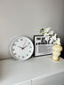 京东京造 木语系列挂钟 钟表挂墙时钟客厅电子钟35cm可可白 实拍图