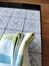 金号  A类纯棉双层布艺枕巾 两条装 蓝色 126g/条 52*80cm 实拍图